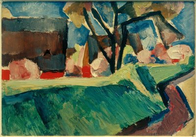 Houses Behind the Dike by Heinrich Stegemann